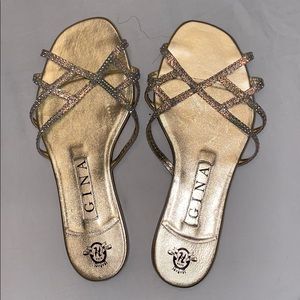 Gina rhinestone sandals new